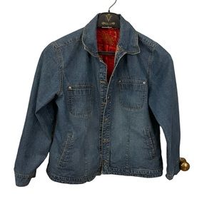 Vintage Chico’s Denim Jacket with Silk Lining